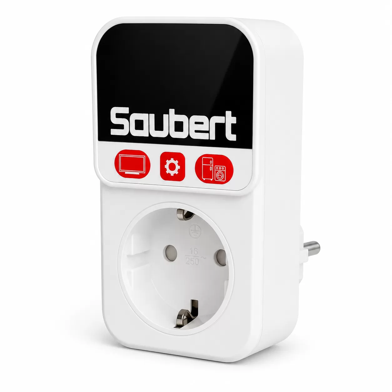 Saubert FZS0119 16A Akıllı Voltaj ve Darbe Gerilim Korumalı Priz detay görünümü